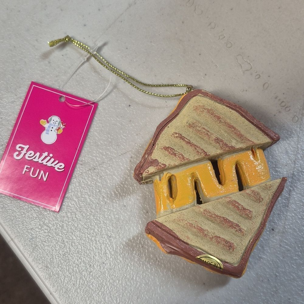 Set Of 2 Grilled Cheese Ornament